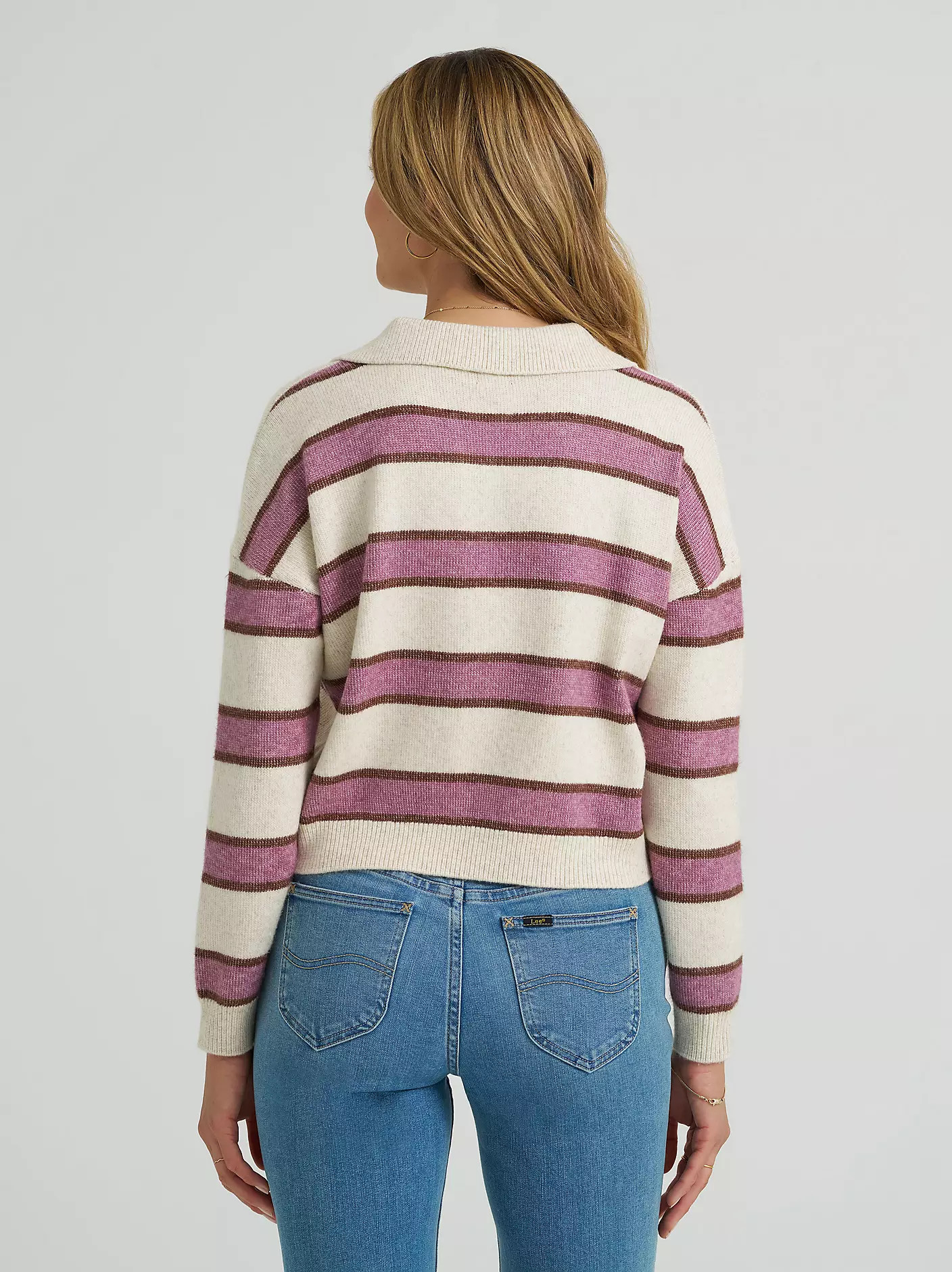 Women's V-Neck Stripe Sweater | Lee Jeans
