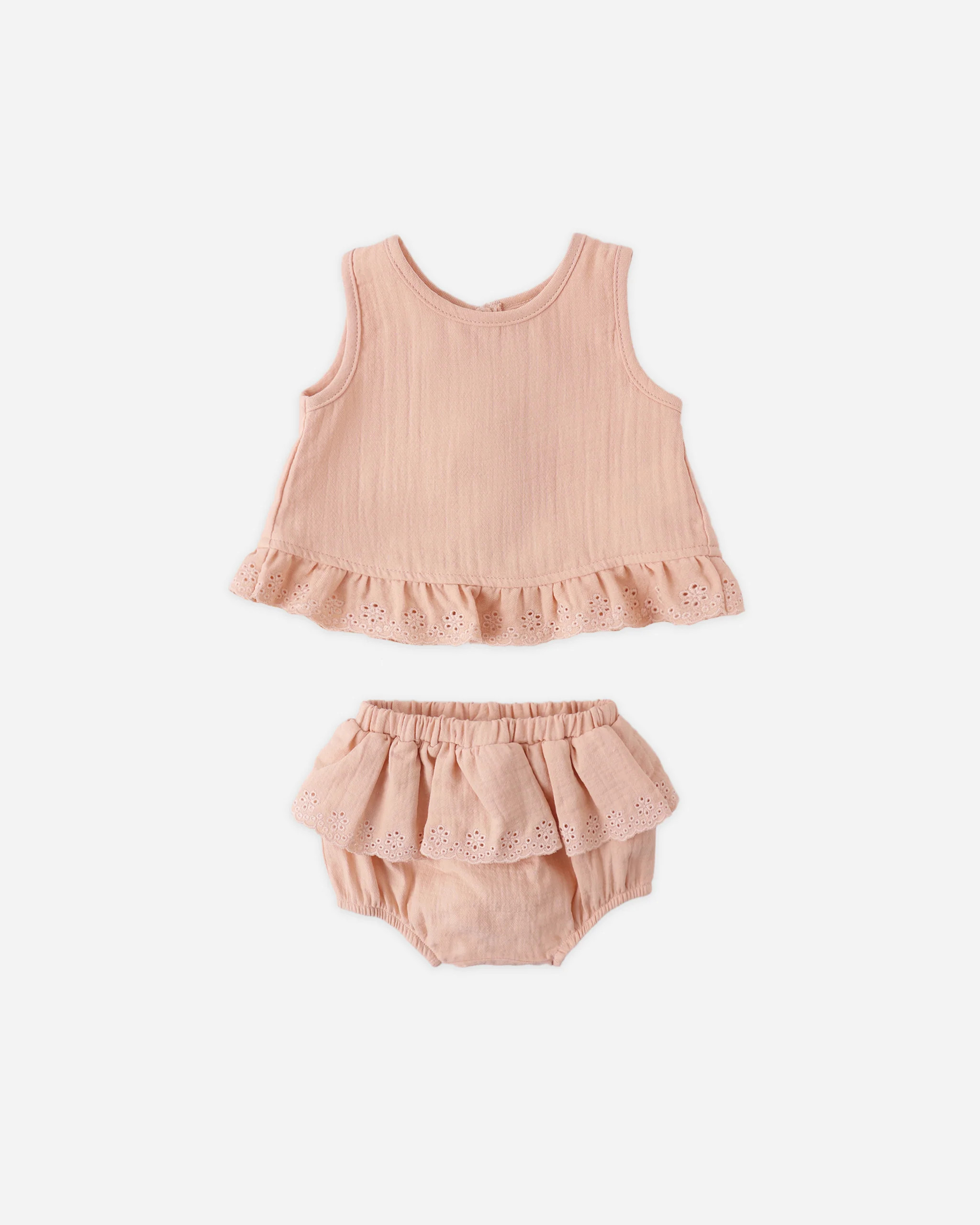 Ruffled Tulip Top + Bloomer Set Melon | Rylee + Cru