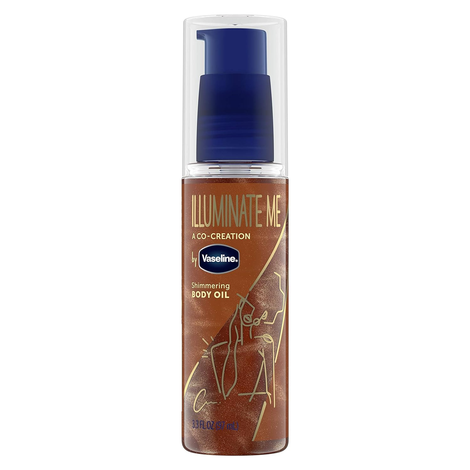 Vaseline Illuminate Me Shimmering Body Oil Created for Melanin Rich Skin, Illuminates Skin with F... | Amazon (US)