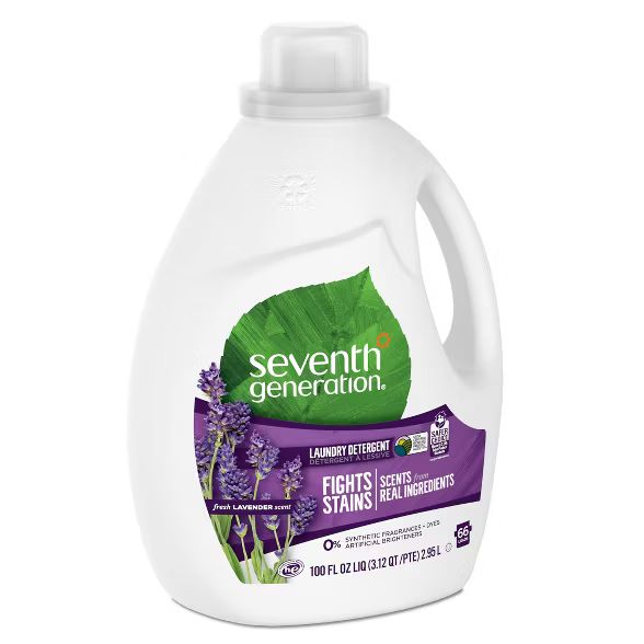 Seventh Generation Fresh Lavender Natural Liquid Laundry Detergent - 100 fl oz | Target