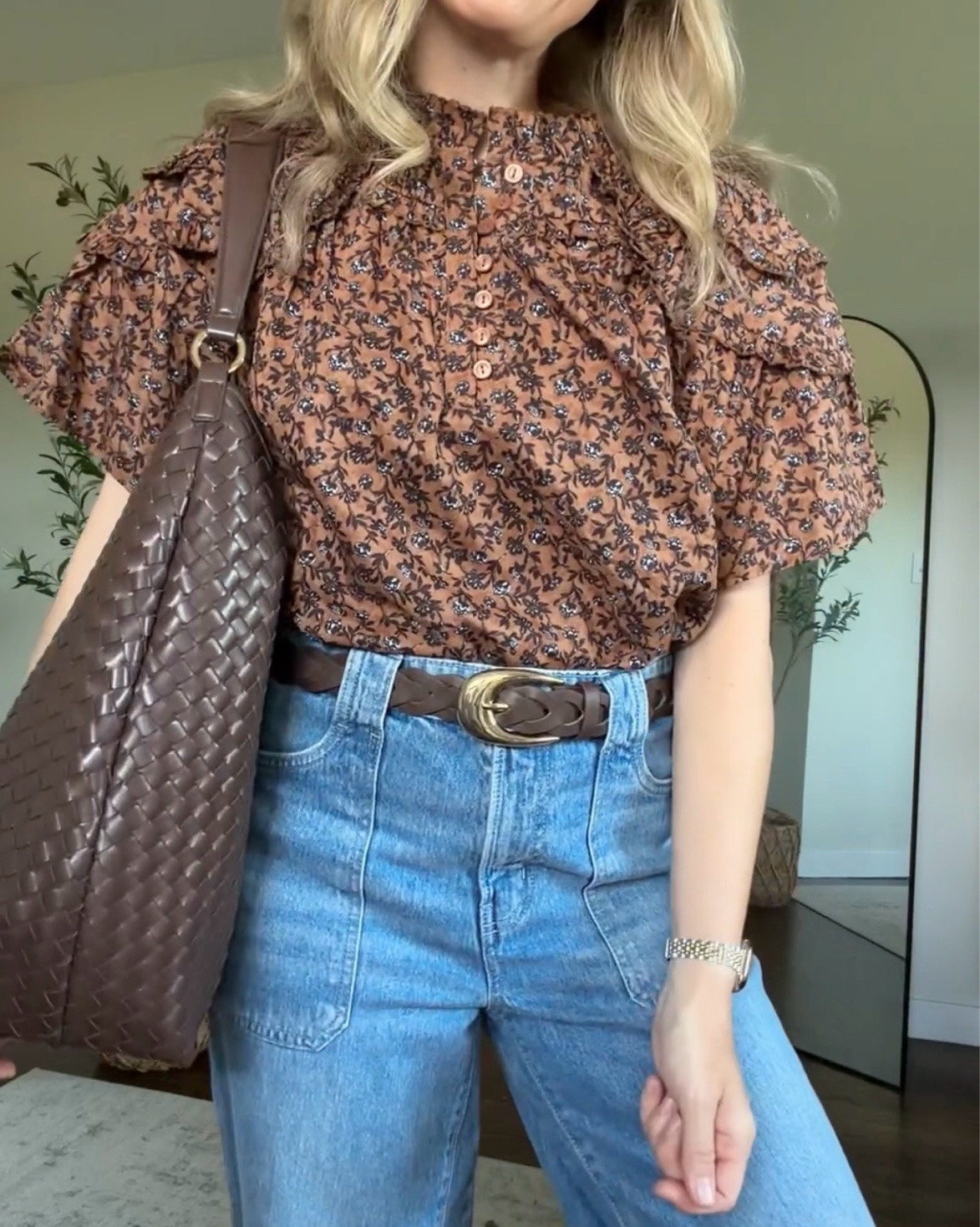 Cotton Walmart blouse, love this! Wore this exact outfit for my middle schooler’s open house. Size small. #walmartfashion

#LTKOver40