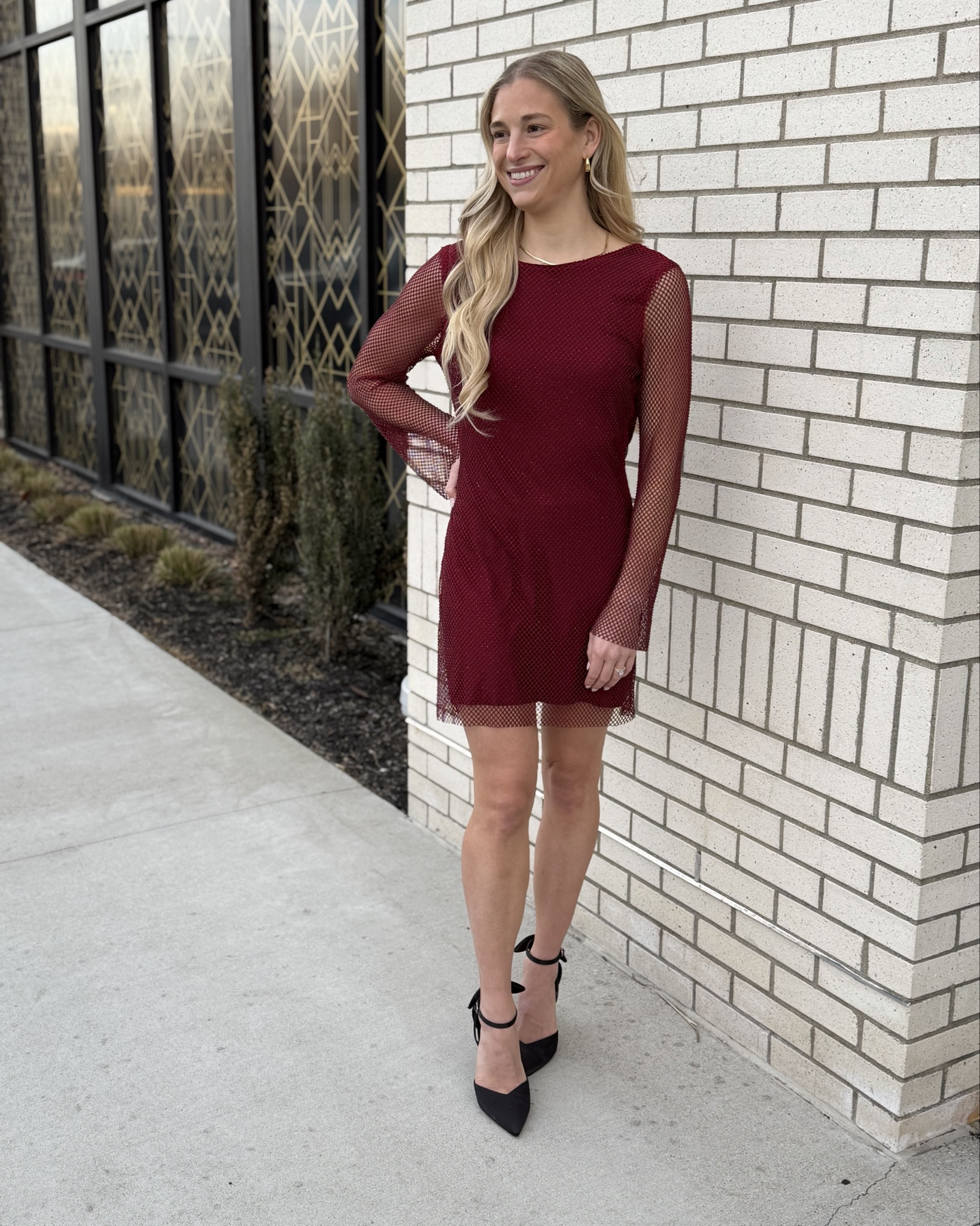 The prettiest date night dress from @12th Tribe has the most gorgeous open back. Wearing an XS and it fits true to size.
❤️❤️❤️❤️❤️❤️❤️❤️❤️❤️❤️❤️❤️:  
red sparkly dress. date night dress. open back dress. long sleeve mini dress. holiday party dress. red shimmer dress. girls night outfit. romantic date night outfit. 12th tribe dress. winter date night outfit. dressy mini dress. going out dress. Date night dress. Date night outfits  

#LTKootd