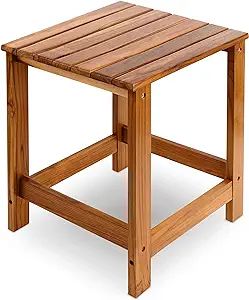 Utoplike Teak Outdoor Side Table for Patio, Pool Coffee Accent Table, Wood End Tables for Garden,... | Amazon (US)