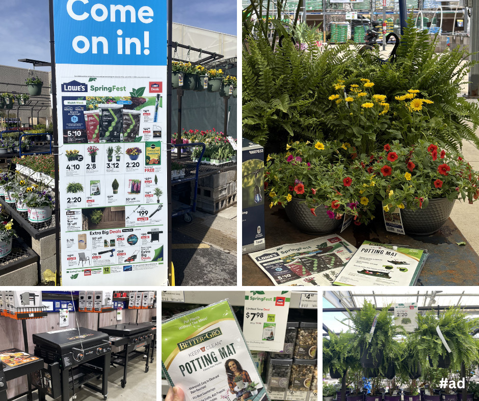 SpringFest finds I’d actually buy again 👀
I walked through Lowe's and these were the ones that stood out right away—
• full hanging ferns (so good right now)
• pre-made planters if you don’t want to DIY
• this potting mat (low key genius)
• grills already on sale
If you’re starting your porch or backyard refresh, these are easy wins.
Everything I’d grab is linked here 👇
  @lowes @loweshomeimprovement 

 #ad #LowesPartner #LTKSeasonal #LTKHome