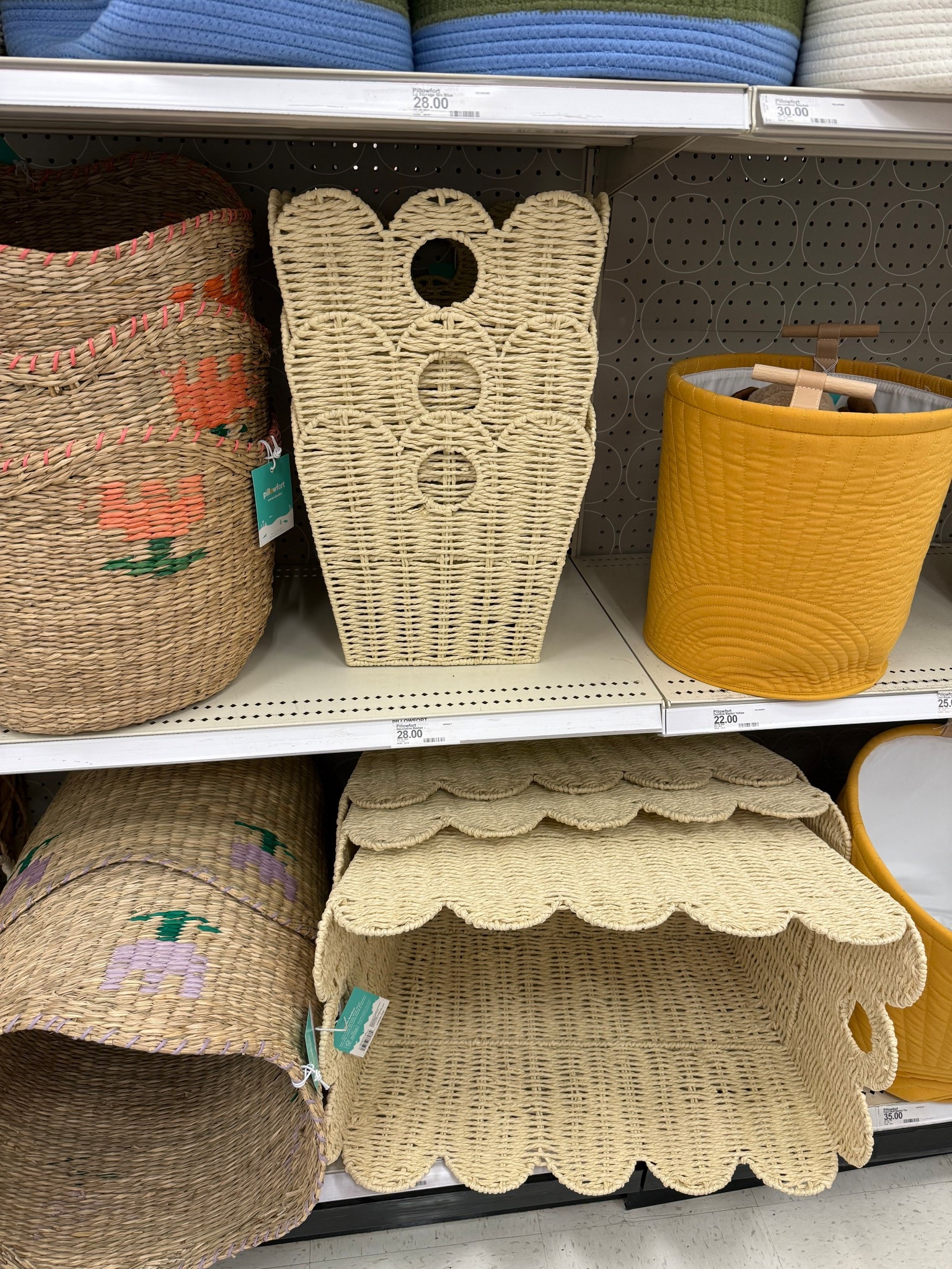 Scalloped storage baskets, wicker baskets

#LTKHome