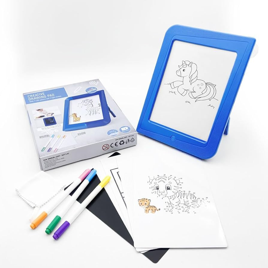 Multi-Purpose Writing Tablet, 9 Inch Doodle Scribbler Board, Electronic Led Drawing Tablet Drawin... | Amazon (US)