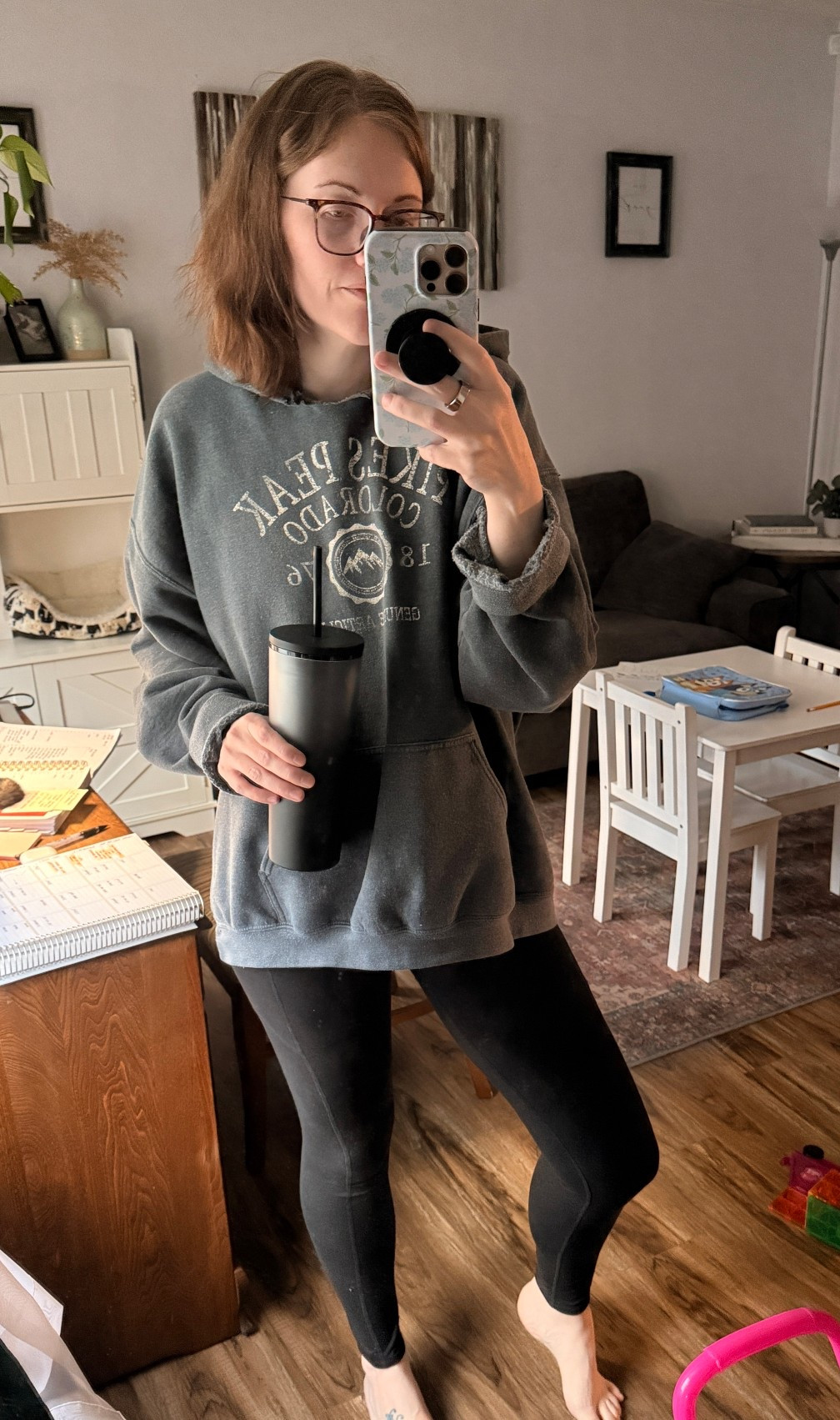 Barely any sleep, but the scale showed a number I’ve been working toward for a long time — 70 lbs down. 🤍  

This sweatshirt has quite literally been along for the ride through every phase, every setback, and every small win.  

Linking a few similar cozy sweatshirts + my go-to leggings because comfort that makes you feel good is always worth sharing.

#LTKmomlife #LTKmorningroutine #LTKootd