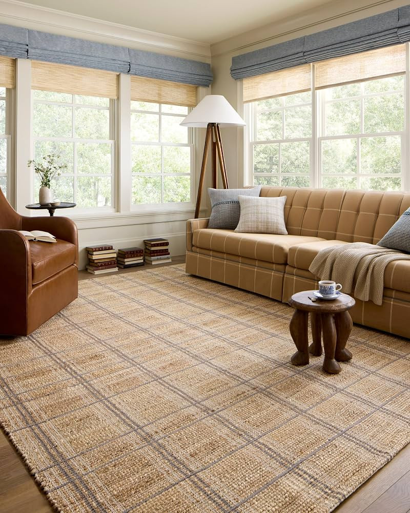 Loloi Chris Loves Julia Judy Natural/Stone 7'-9" x 9'-9" Area Rug | Amazon (US)