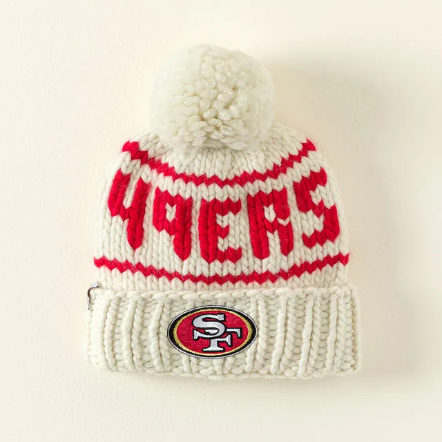 Super Plush NFL Beanie with Removable Pom | UncommonGoods
