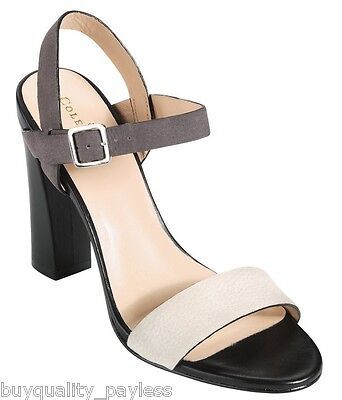 $250 Cole Haan Minetta Ivory Leather Heel Slingback Sandals Shoes Women's 10.5  | eBay | eBay AU