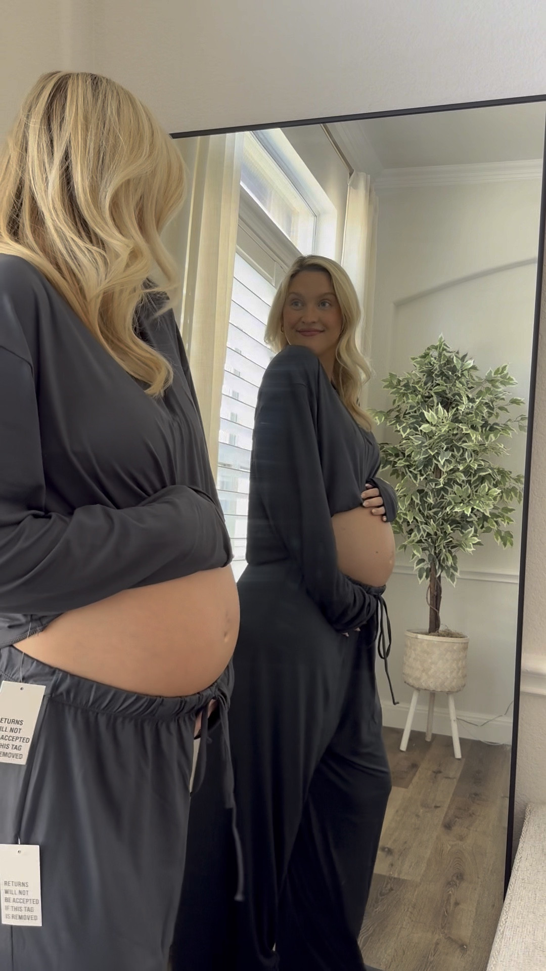 Bumpsuit try on haul!! 26 weeks pregnant wearing a size M in everything. #ltkmaternity 

#LTKVideo #LTKStyleTip #LTKBump