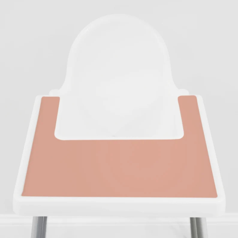 Pale Terracotta // IKEA Antilop Highchair Silicone Placemat // High Chair Mat - Etsy | Etsy (US)