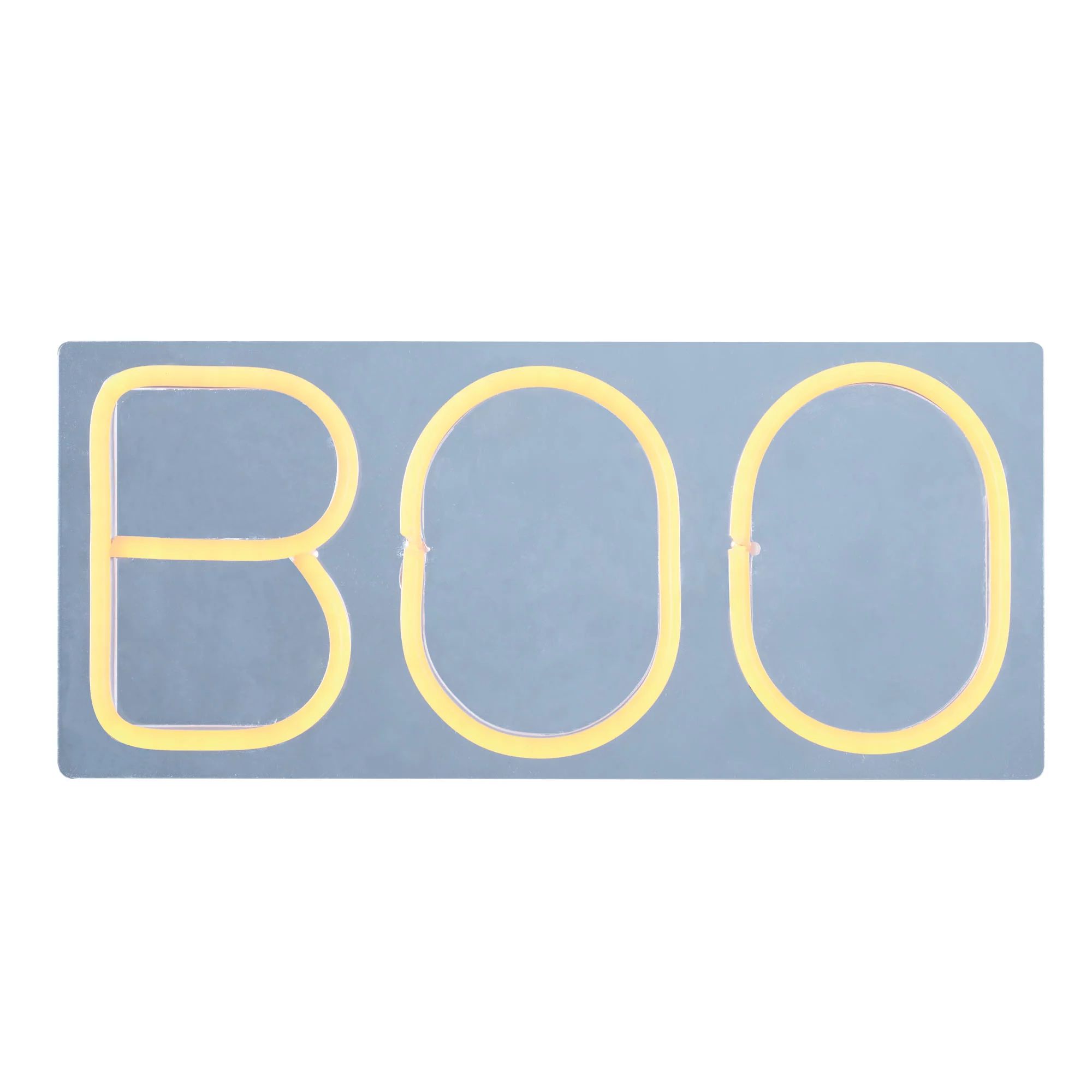 Way to Celebrate Halloween 13.75-Inch LED Neon-Style Boo Sign, with AC Adaptor | Walmart (US)