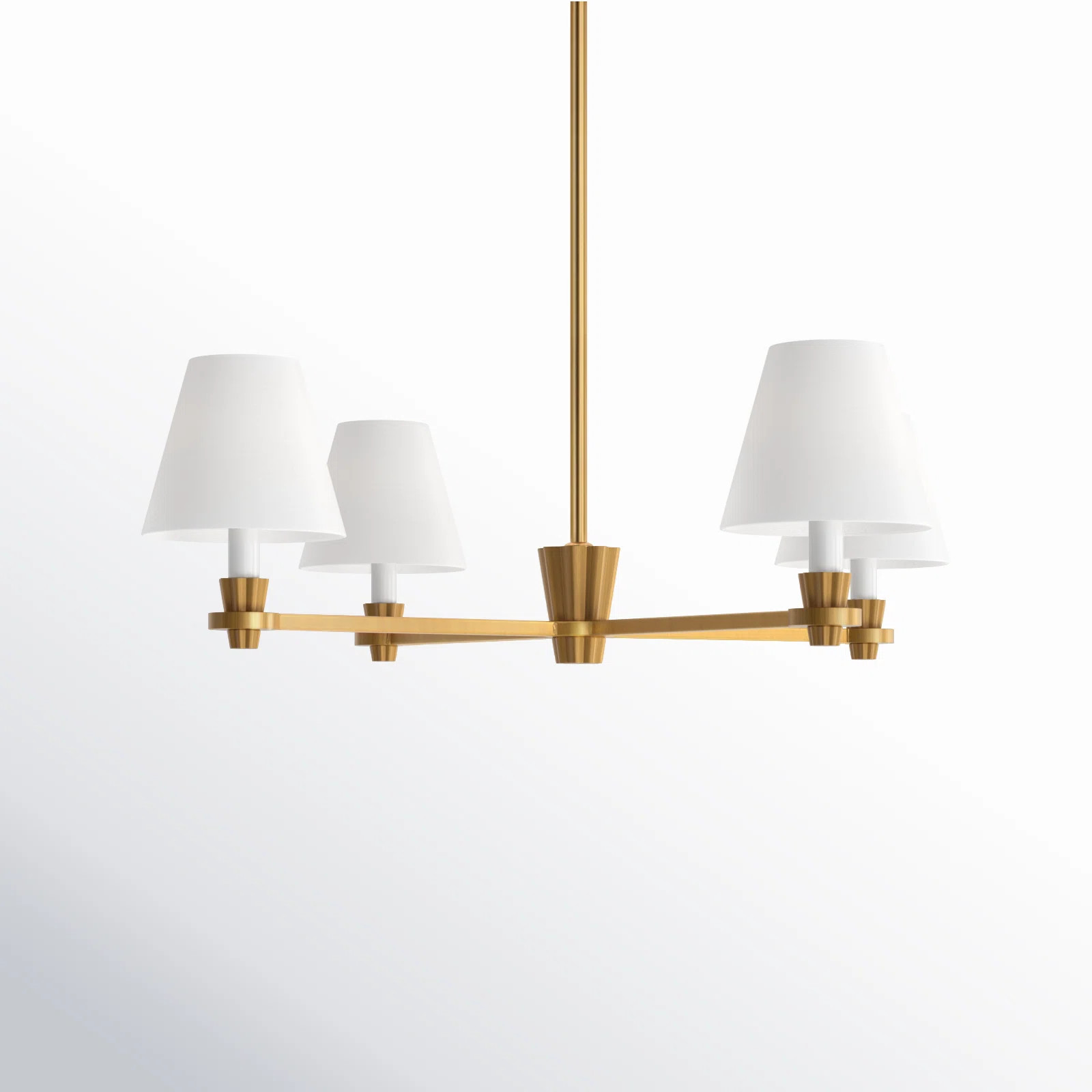 4 - Light Metal Dimmable Chandelier | Birch Lane
