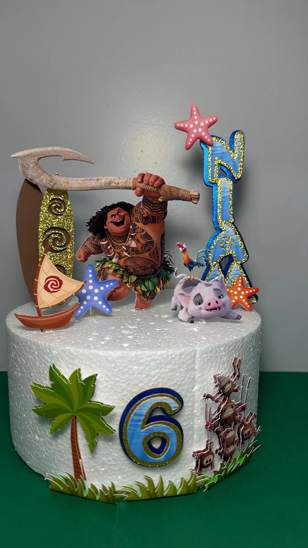 Maui Cake Topper - Maui Birthday Party - Mauiu / Moana Theme - Custom Order - Etsy | Etsy (US)