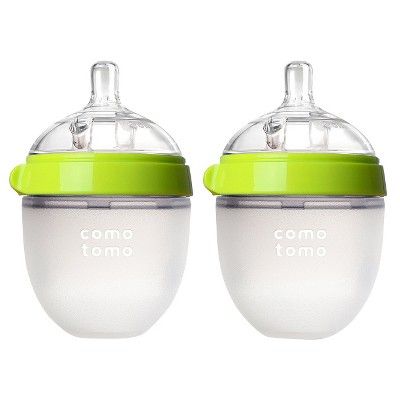 Comotomo Silicone Bottle 5-Oz (2 Pack)- Green | Target
