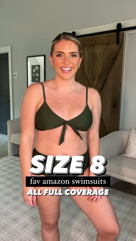 All swimsuits TTS - M & all full coverage swim bottoms! 

Amazon swim haul! 😍🫶🏼 Wanted to mix it up and share some of my fave swimsuits from over the years that are great quality AND they’re all full coverage (good full coverage booty swim can be so hard time find 😅). These are all family friendly and very flattering - I feel so confident in all of these. 🫶🏼 Linking everything for y’all with sizing info on the @shop.ltk app with sizing info! 

Direct URL: 

#size8 #midsizestyle #amazonfashion #amazonswim #highwaistedbikini #momswim #momstyle #swimsuitcoverup #swimhaul #bikinihaul #fullcoverageswimwear #blackbikini #grwmreel #outfitreel #midsizefashion #poolstyle #vacationstyle #momoutfit #blackswimsuit 

Size 8 swim size medium
Size large amazon swim bikini high waisted bikini mom swim modest full coverage booty bottoms swim 


#LTKswim #LTKFind #LTKunder50