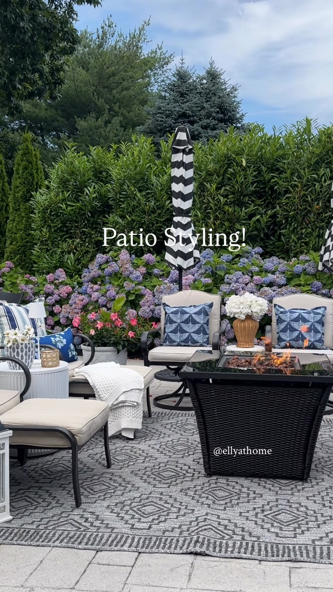 Early patio styling! Shop fire pit, outdoor rugs, patio furniture, pillows, umbrella, tiki torches, lanterns and more outdoor accessories. Amazon, Lowe’s home improvement, Ballard Designs. @Lowe's  

#LTKSaleAlert #LTKdayinmylife #LTKHome