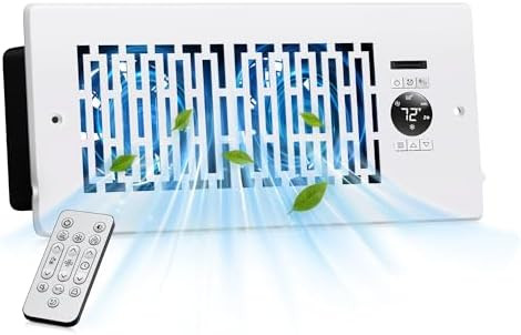 Smart Register Booster Fan for 4" x 10" Vents, Thermostat Control Improves Heating/Cooling, 10-Sp... | Amazon (US)