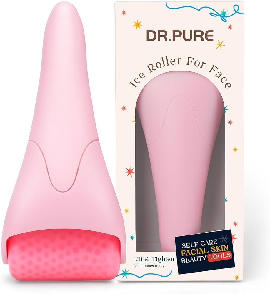 Dr. Pure Ice Roller for Face Massage to Reduce Puffiness Tighten Skin, Face Icing Cold Massager Cool | Amazon (US)