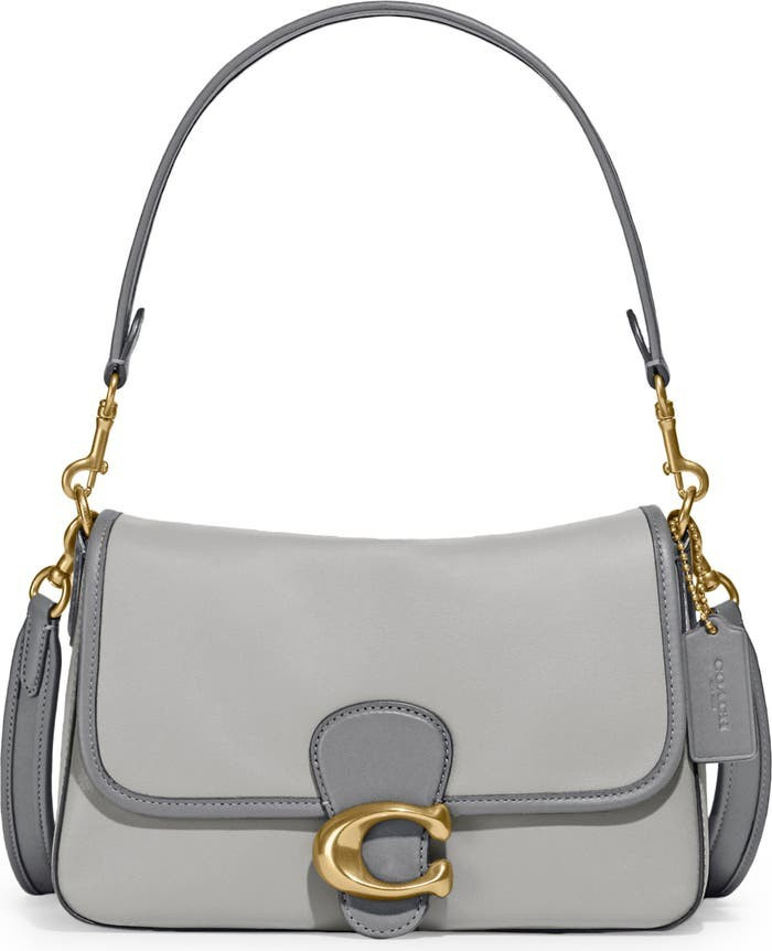 COACH Tabby Colorblock Leather Shoulder Bag Grey Bag Bags nordstrom sale nsale 2022 | Nordstrom