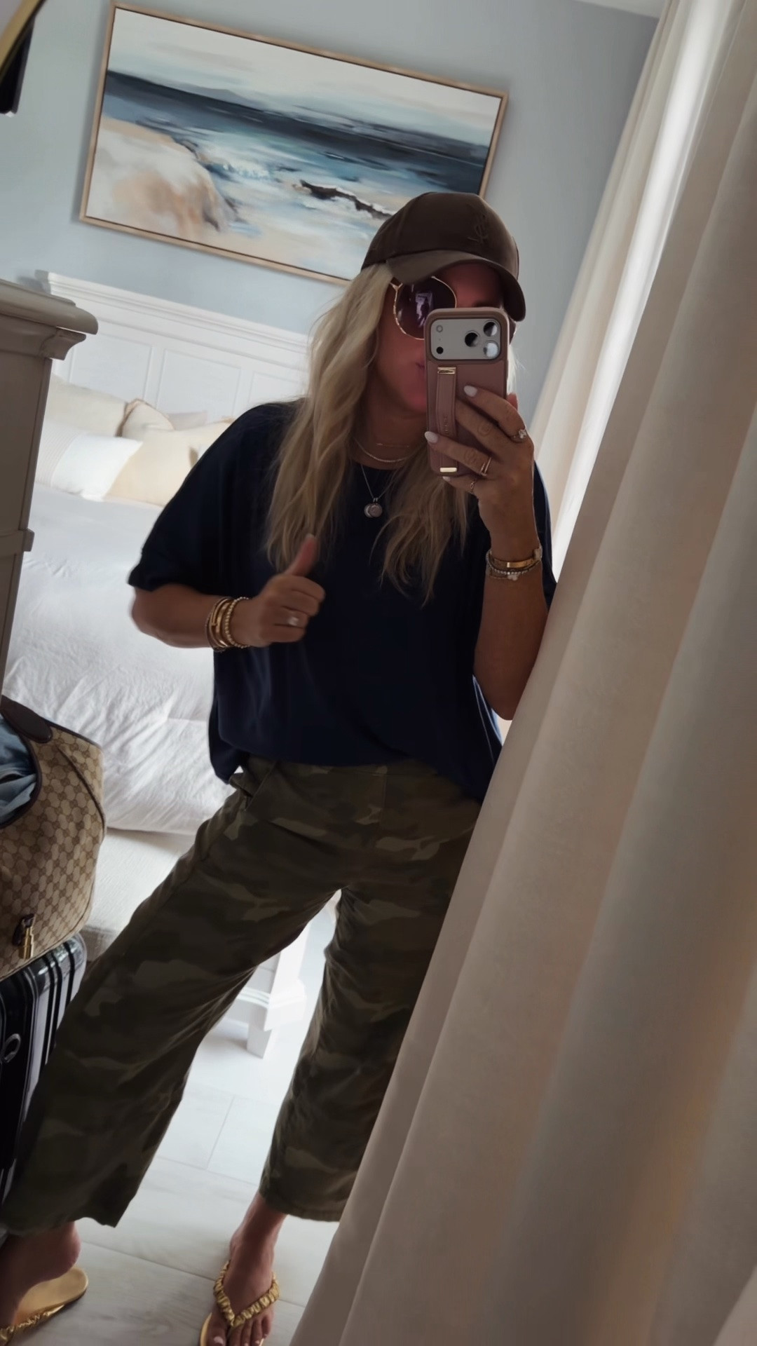 Travel OOTD! ✈️💙
I’m in smalls. Pants come in reg, petite and tall  🤏🏼💯! Elastic & muted I love them!

#LTKgrwm #LTKootd #LTKTravel