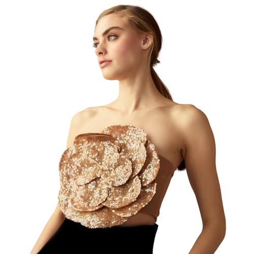 Cynthia Rowley Sequin Flower Bandeau | Amazon (US)