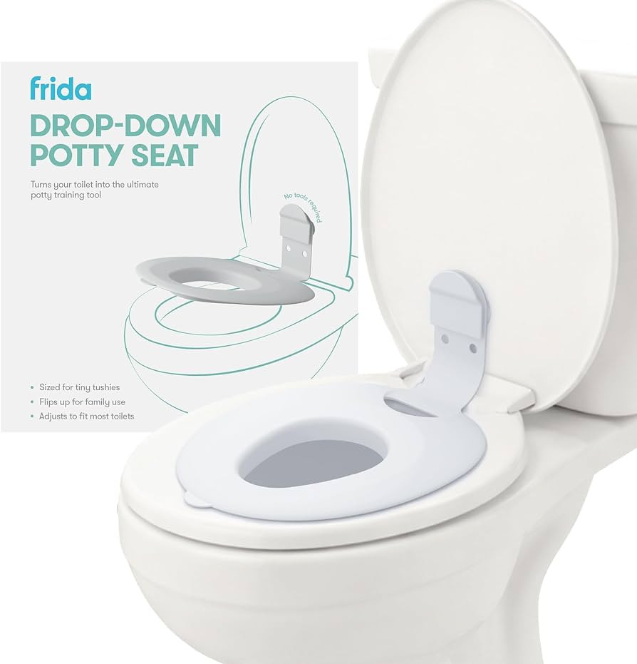 Frida Baby Drop Down Potty Seat, Potty Training Seat for Toddlers, Attaches Securely to Adult Toi... | Amazon (US)