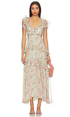 ASTR the Label Mable Dress in Light Green Floral from Revolve.com | Revolve Clothing (Global)