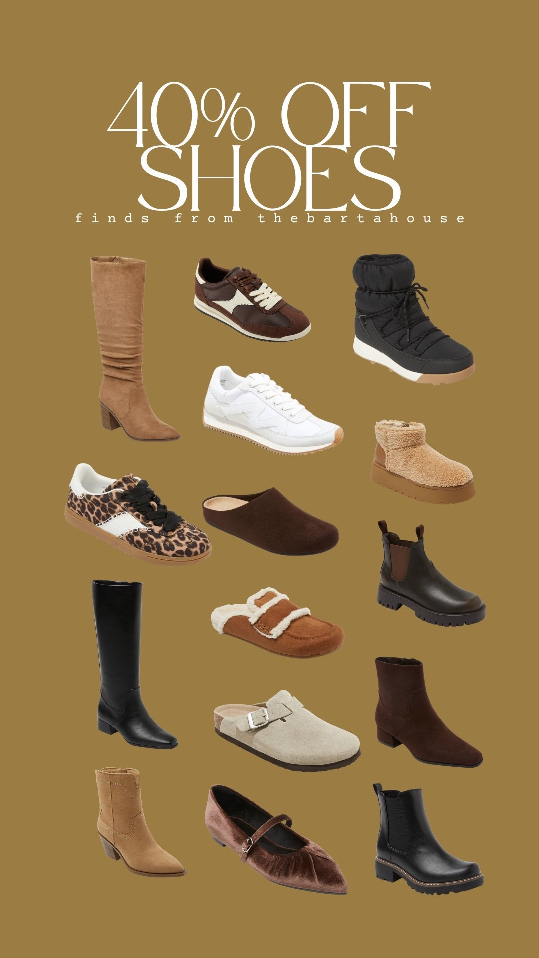 40% off shoes today only! 

#LTKSaleAlert #LTKShoeCrush #LTKFindsUnder50