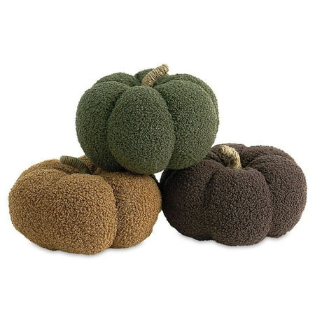 Lillian Vernon Decorative Pumpkin Pillow Set, Thanksgiving & Fall Throw Pillows, 8 in x 4.5 in, 3 Count | Walmart (US)