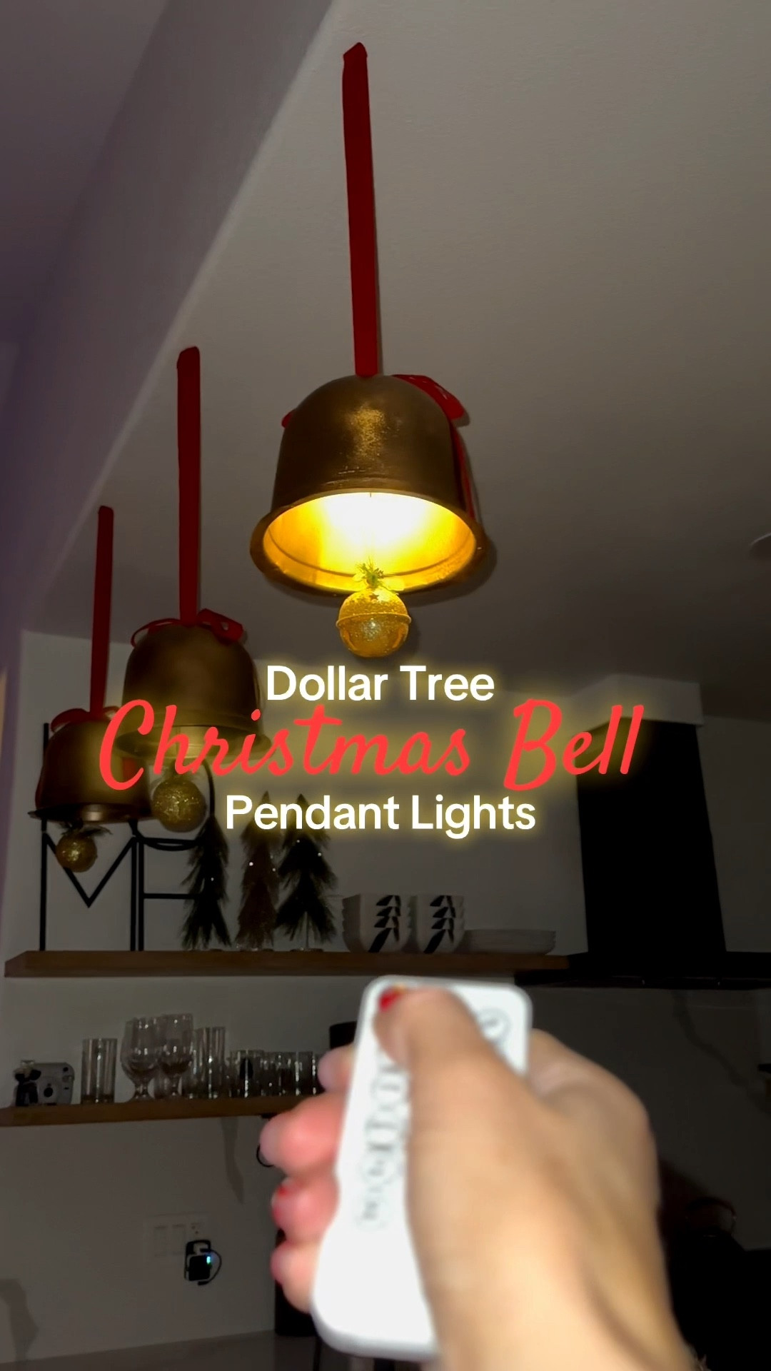 ✨Dollar Tree Bell Pendant Light ✨ plastic container is a plant cloche from Dollar Tree but I’ve added other options. 

#LTKHoliday #LTKHome #LTKmomlife