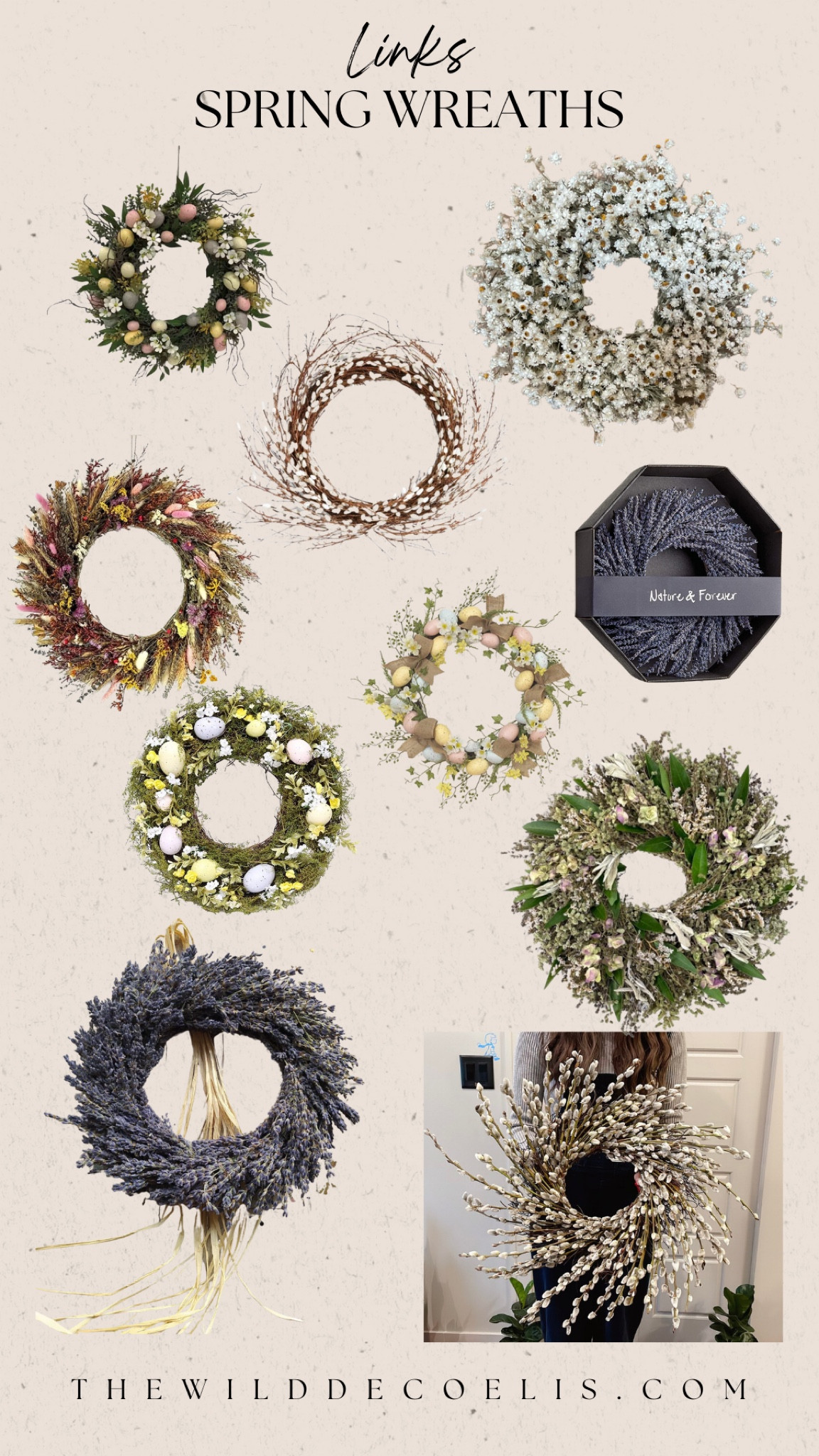 Spring wreath round up

#LTKhome #LTKSeasonal #LTKFind