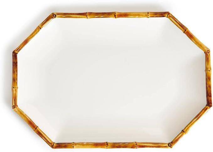 Two's Company Bamboo Touch Octagonal Serving Tray / Platter | Amazon (US)