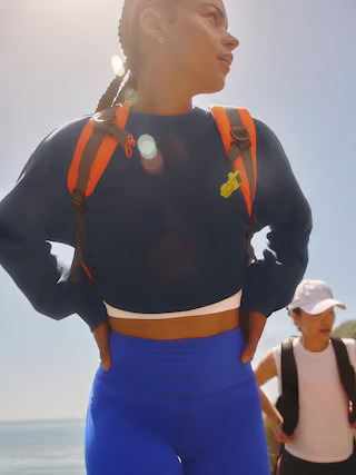 Terry Super Cropped Dolman | Athleta | Athleta