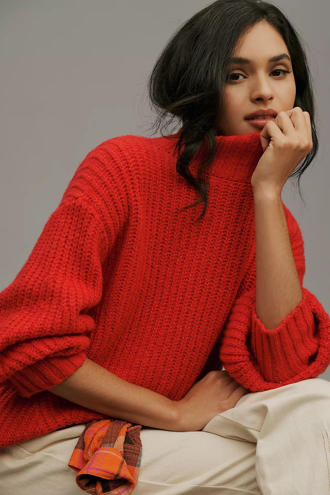 The Dakotah Oversized Turtleneck Sweater by Maeve | Anthropologie (US)