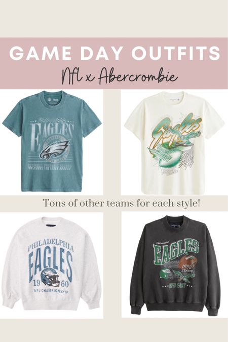 Find your team now at Abercrombie. 25% off with the ltk sale 

Cute new NFL partnership with Abercrombie! All items come with different teams :)

Game day outfit, football outfit, football game outfit, Abercrombie, Abercrombie style, Abercrombie code

#LTKunder50 #LTKunder100 #LTKFind 
#LTKU #LTKSeasonal #LTKstyletip #LTKsalealert

#LTKSale