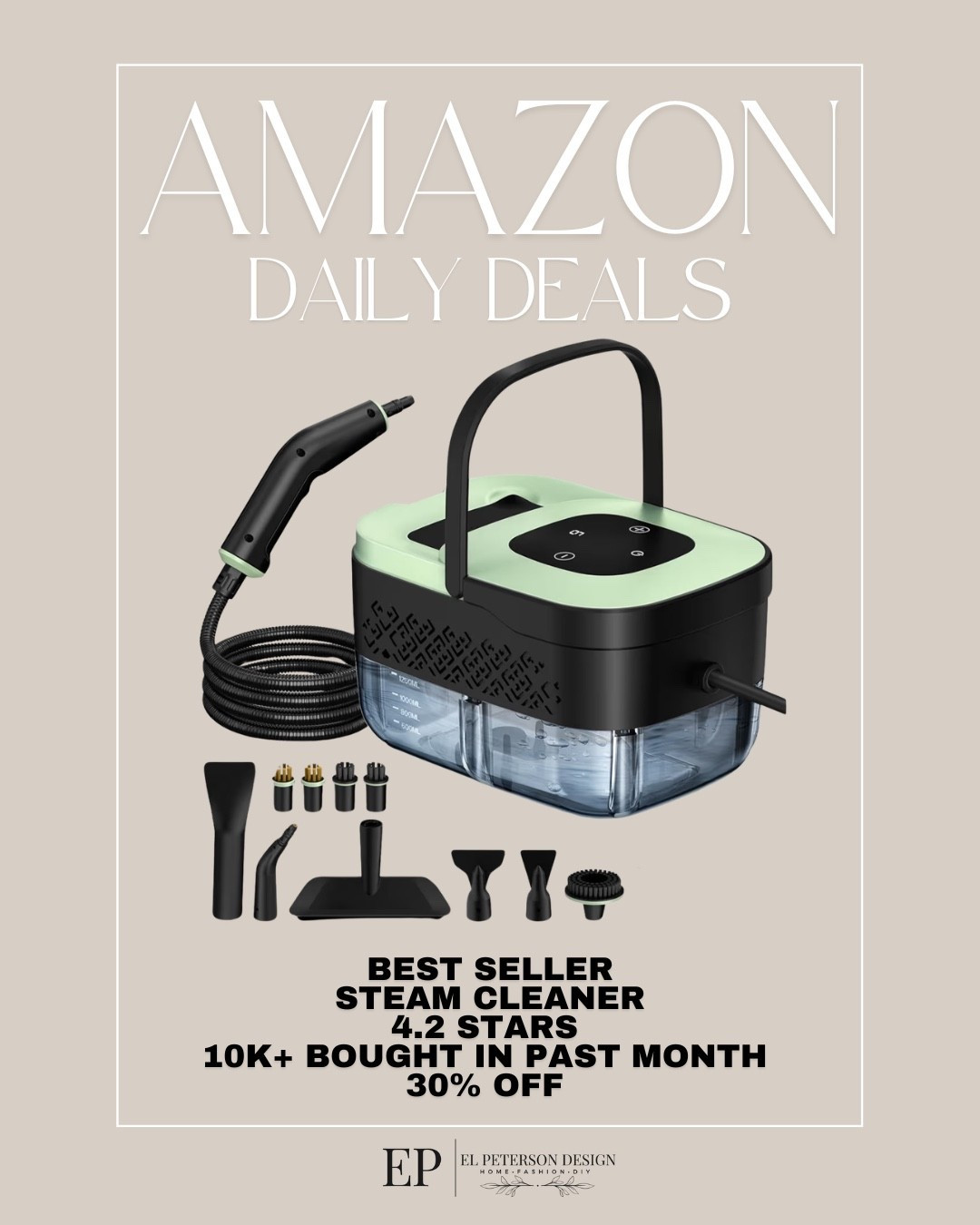 Amazon Daily Deals 
Steam cleaner

#LTKHome #LTKSaleAlert