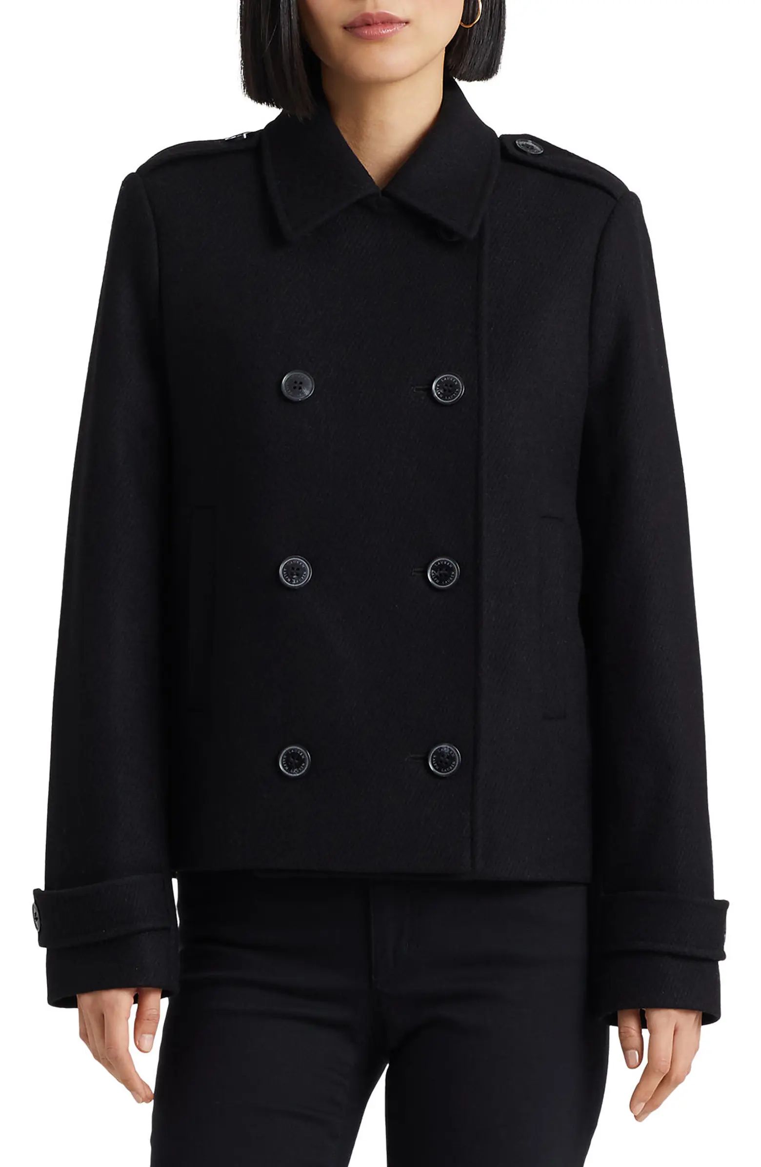 Wool Blend Peacoat | Nordstrom