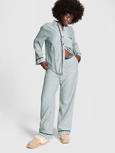 Flannel Long Pajama Set, Print, Medreg - Women's Sets - PINK | Victoria's Secret (US / CA )