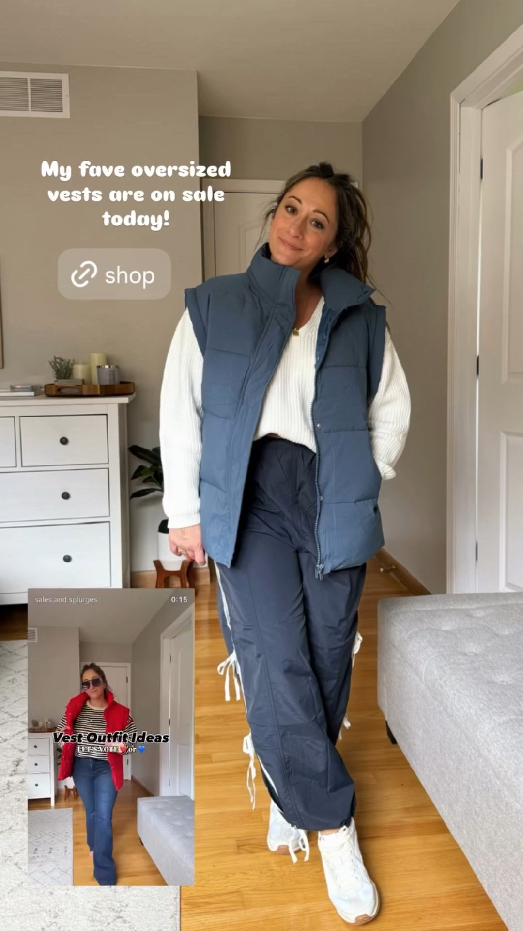 My fave oversized vests are on sale today!