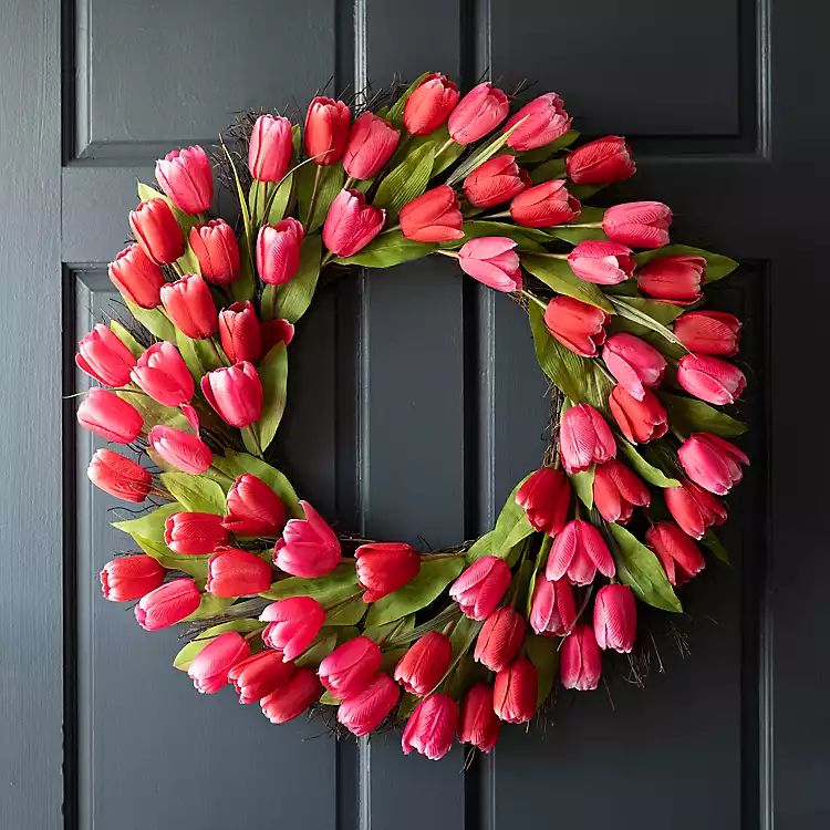Red Tulip Wreath | Kirkland's Home