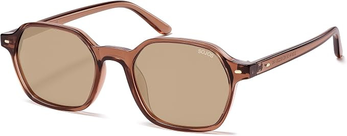 SOJOS Retro Square Polarized Sunglasses Womens Men SJ2674 | Amazon (US)