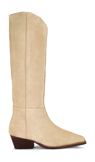 Sway Low Slouch Boot in Parchment | Revolve Clothing (Global)