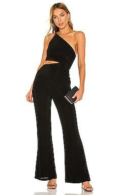 MISHA Evelia Pantsuit in Black from Revolve.com | Revolve Clothing (Global)