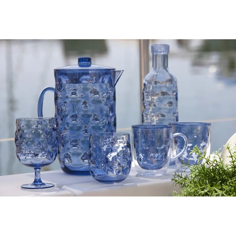 6 Piece Short Plastic Wineglass Set - Blue Moon (Set of 6) | Wayfair North America