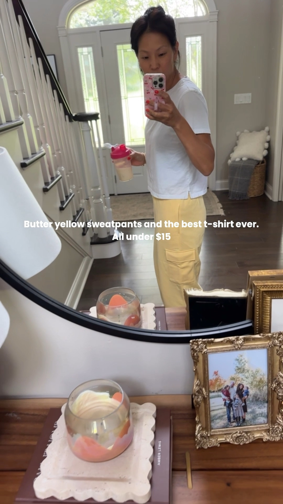 The softest, most cozy butter yellow sweatpants and the best t-shirt ever. Whole outfit under $15!!

#LTKOver40 #LTKSaleAlert #LTKFindsUnder50