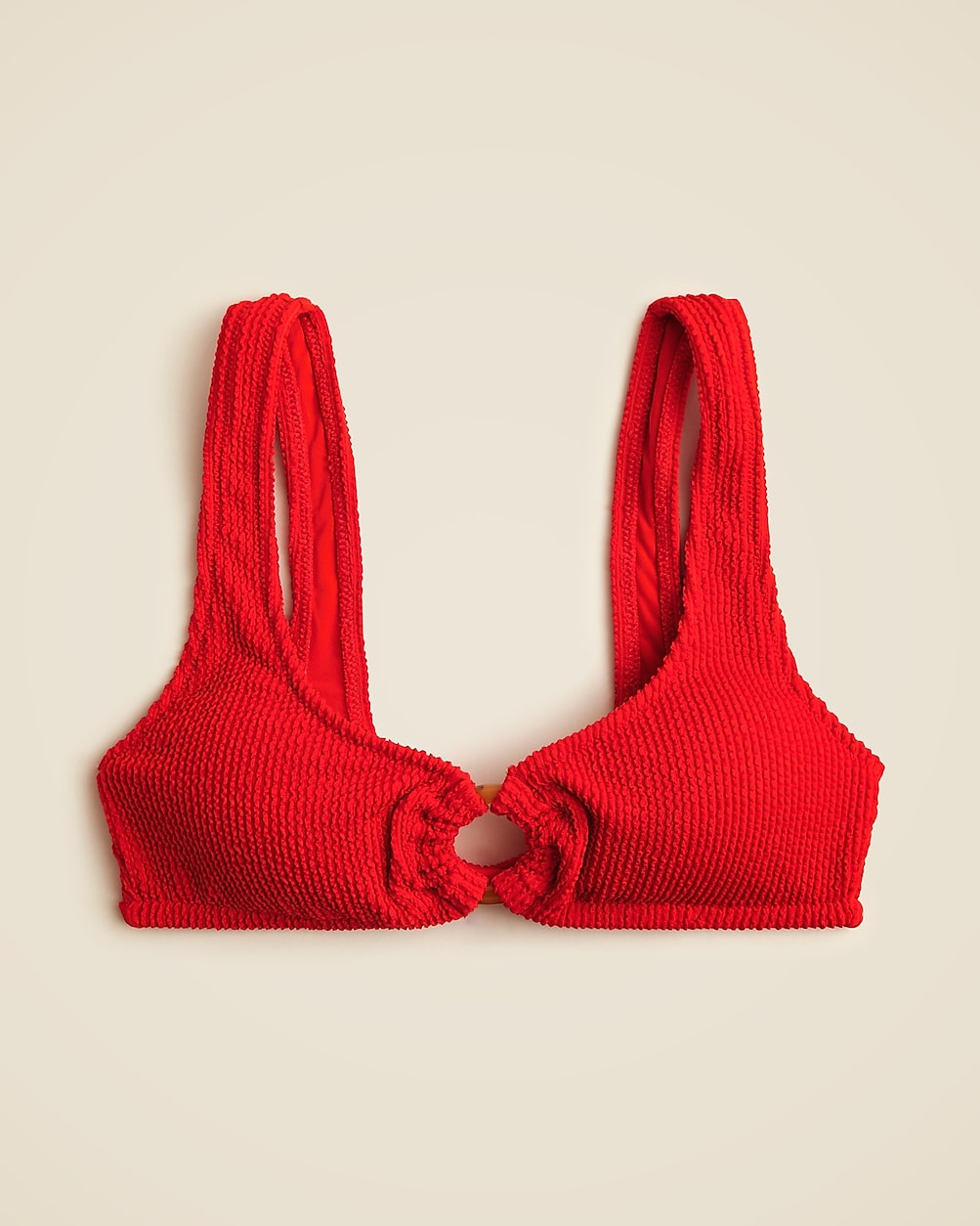 Claudia O-ring scrunchie bikini top | J. Crew US