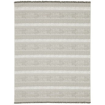 Style Selections  Neutral Geo Stripe 8 x 10 Neutral Indoor/Outdoor Stripe Area Rug | Lowe's