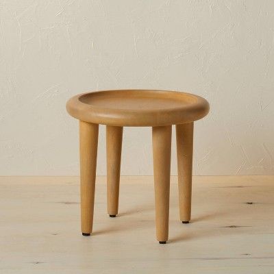 Alabata Round Wood End Table Natural - Opalhouse™ designed with Jungalow™ | Target
